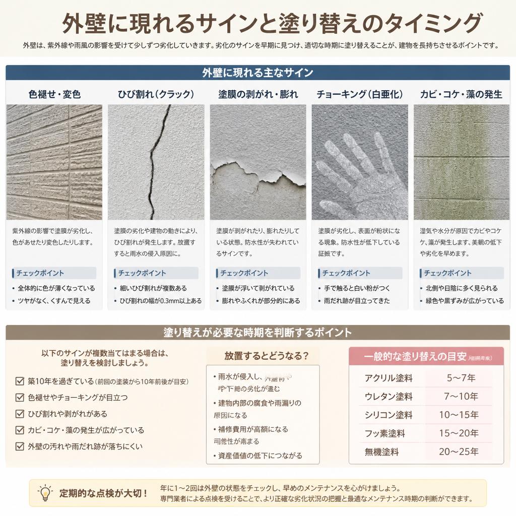 塗り替え時期のサイン