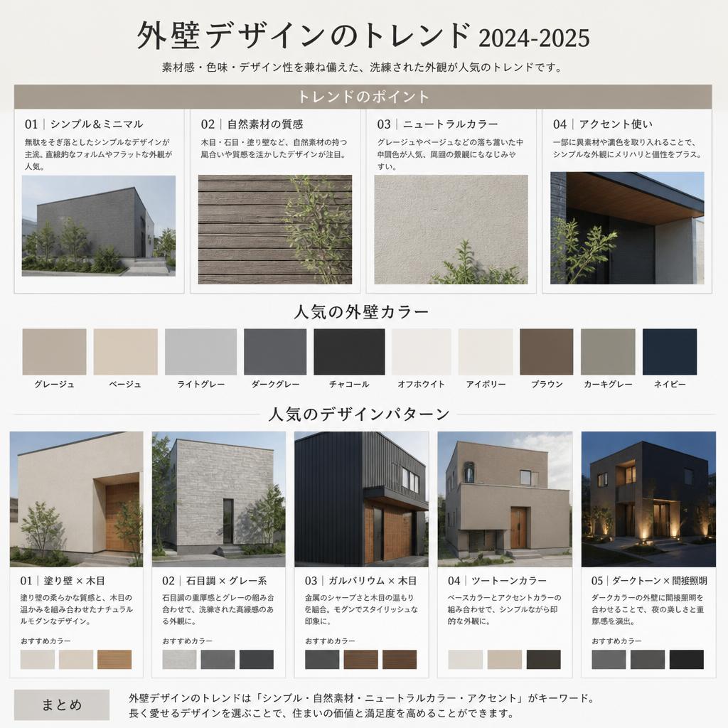 2. おしゃれな外壁デザインのトレンド