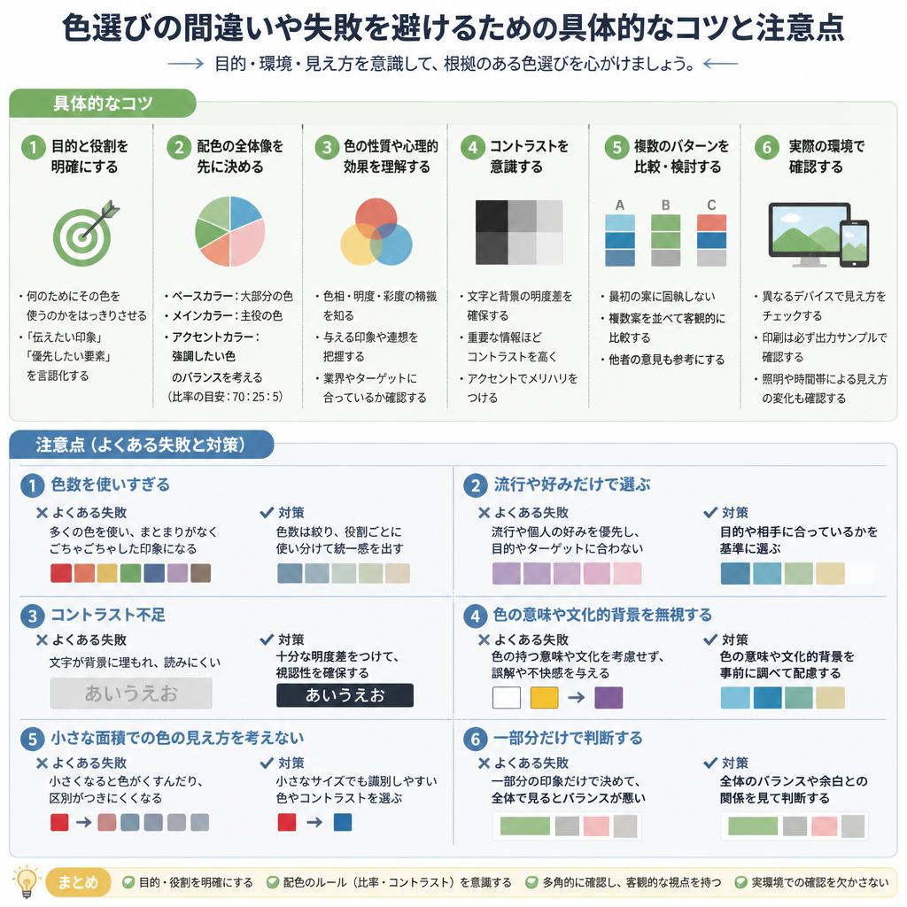 4. 色選びのコツと注意点